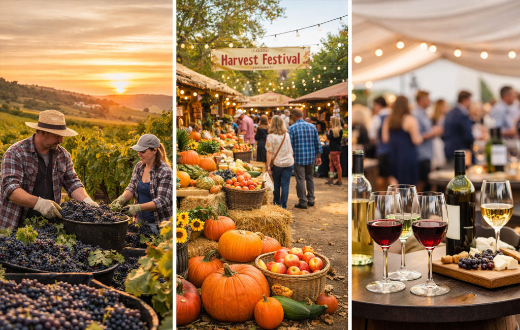 Harvest Festivals vs Wine Festivals photo diferences