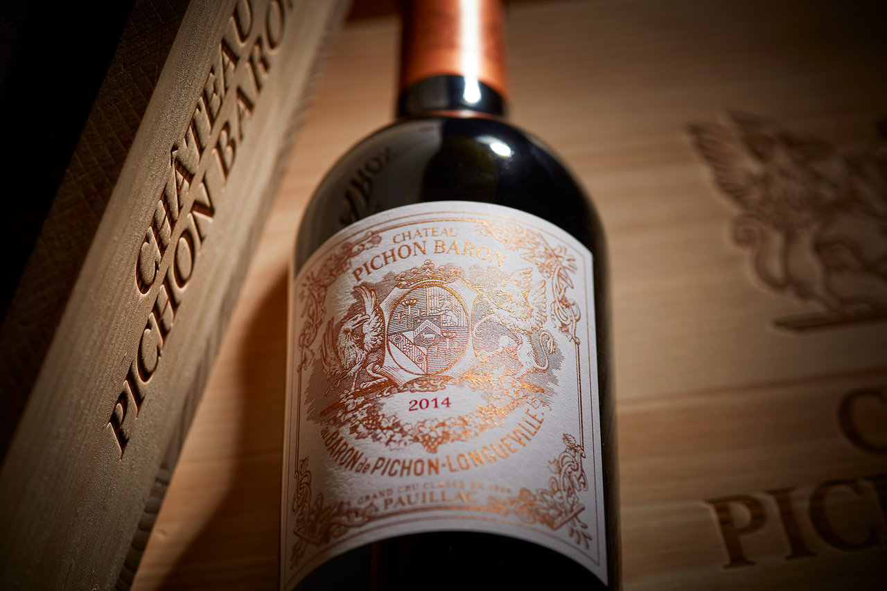 Chateau Pichon Baron wine bottle