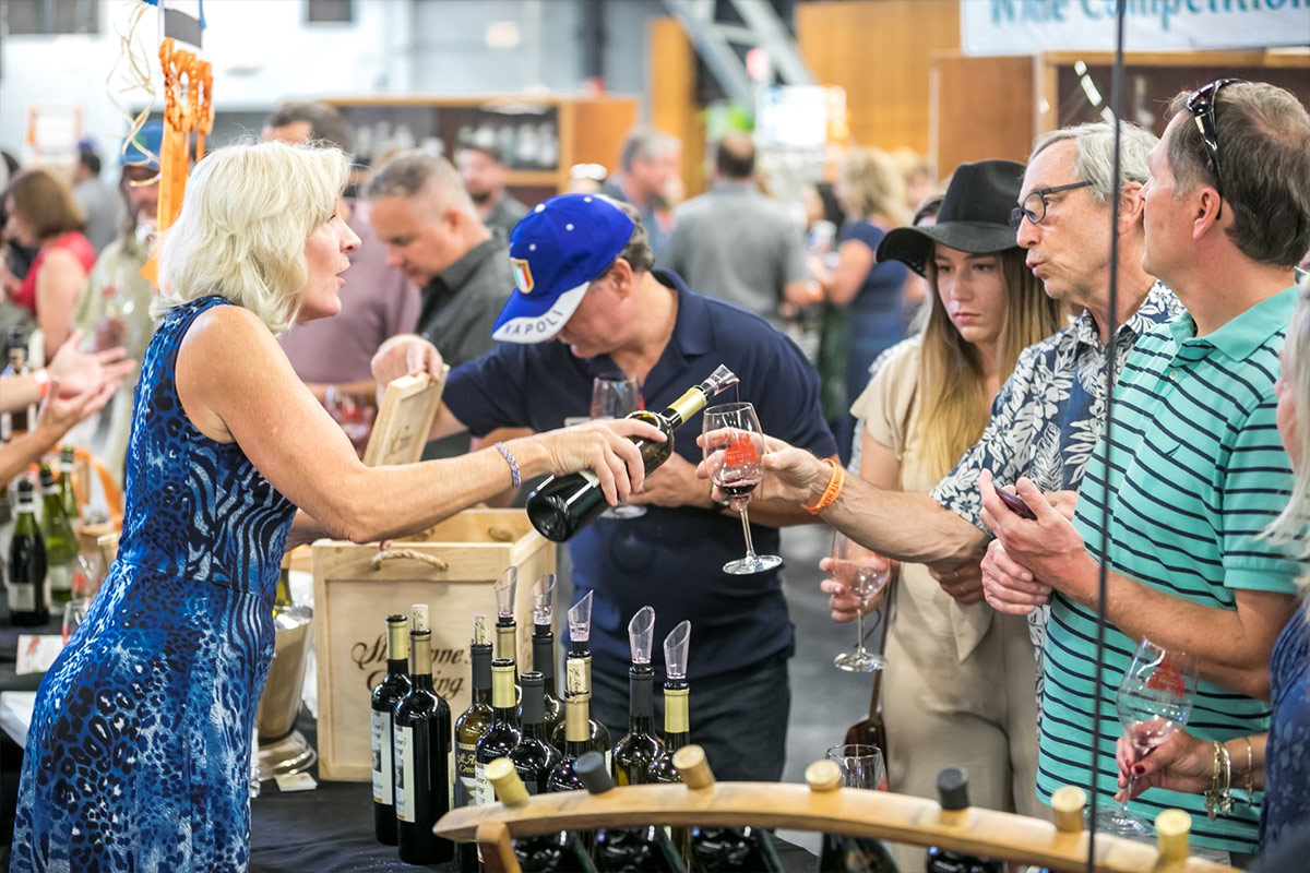 Sonoma County Harvest Fair wine serving